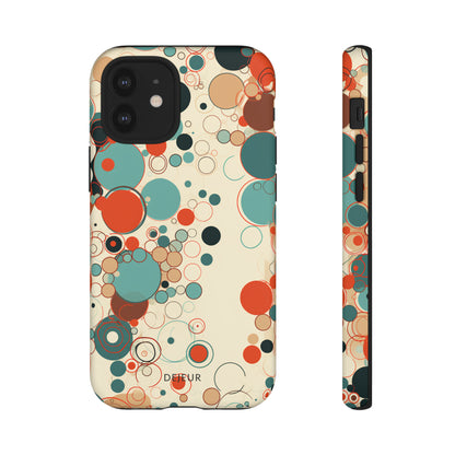 Pastel Line Circles - iPhone Tough Case