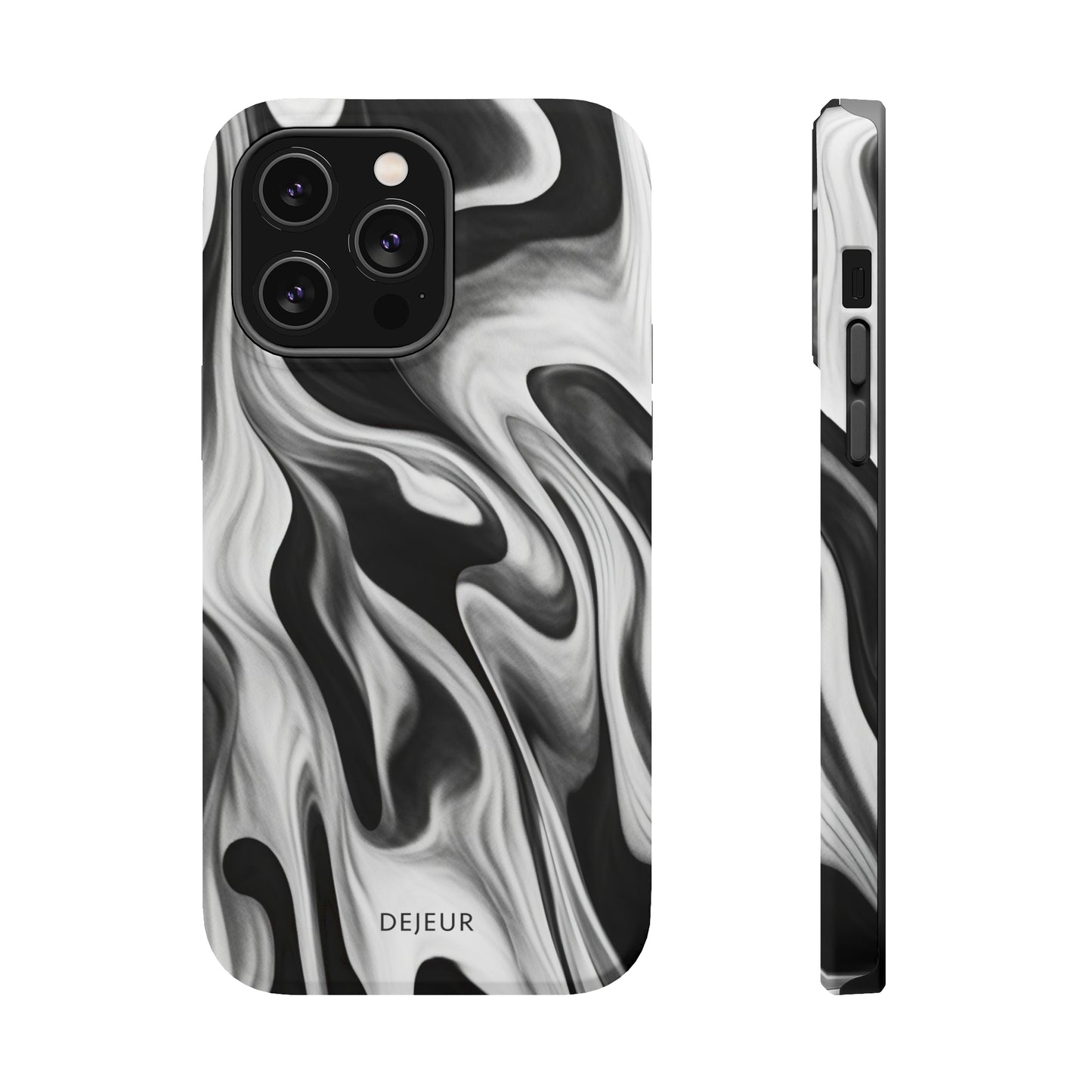 Misty Waves Monochrome - iPhone MagSafe Tough Case