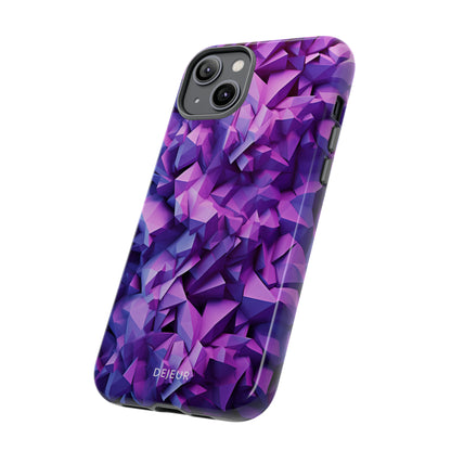 3D Purple Pattern - iPhone Tough Case