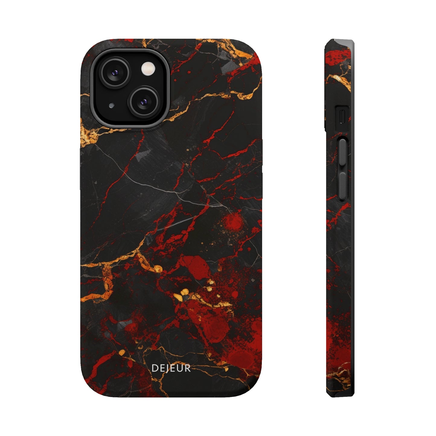 Dark Crimson Marble - iPhone MagSafe Tough Case