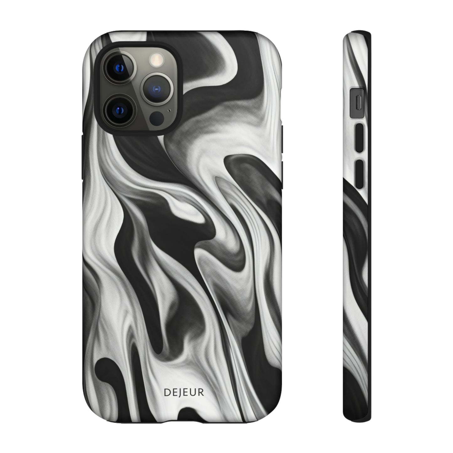 Misty Waves Monochrome - iPhone Tough Case