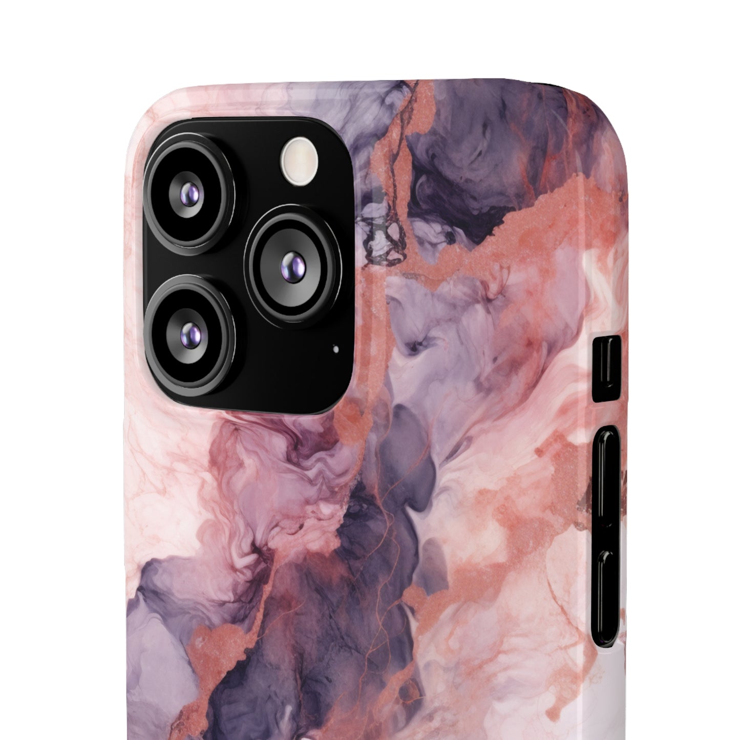 Royal Purple Marble - iPhone Snap Case