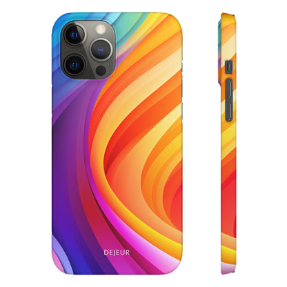 Rainbow Waves - iPhone Snap Case