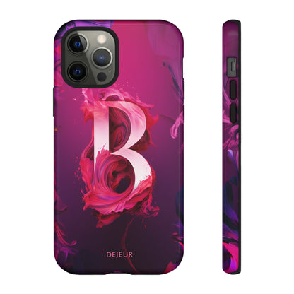 B Pink Splash - iPhone Tough Case