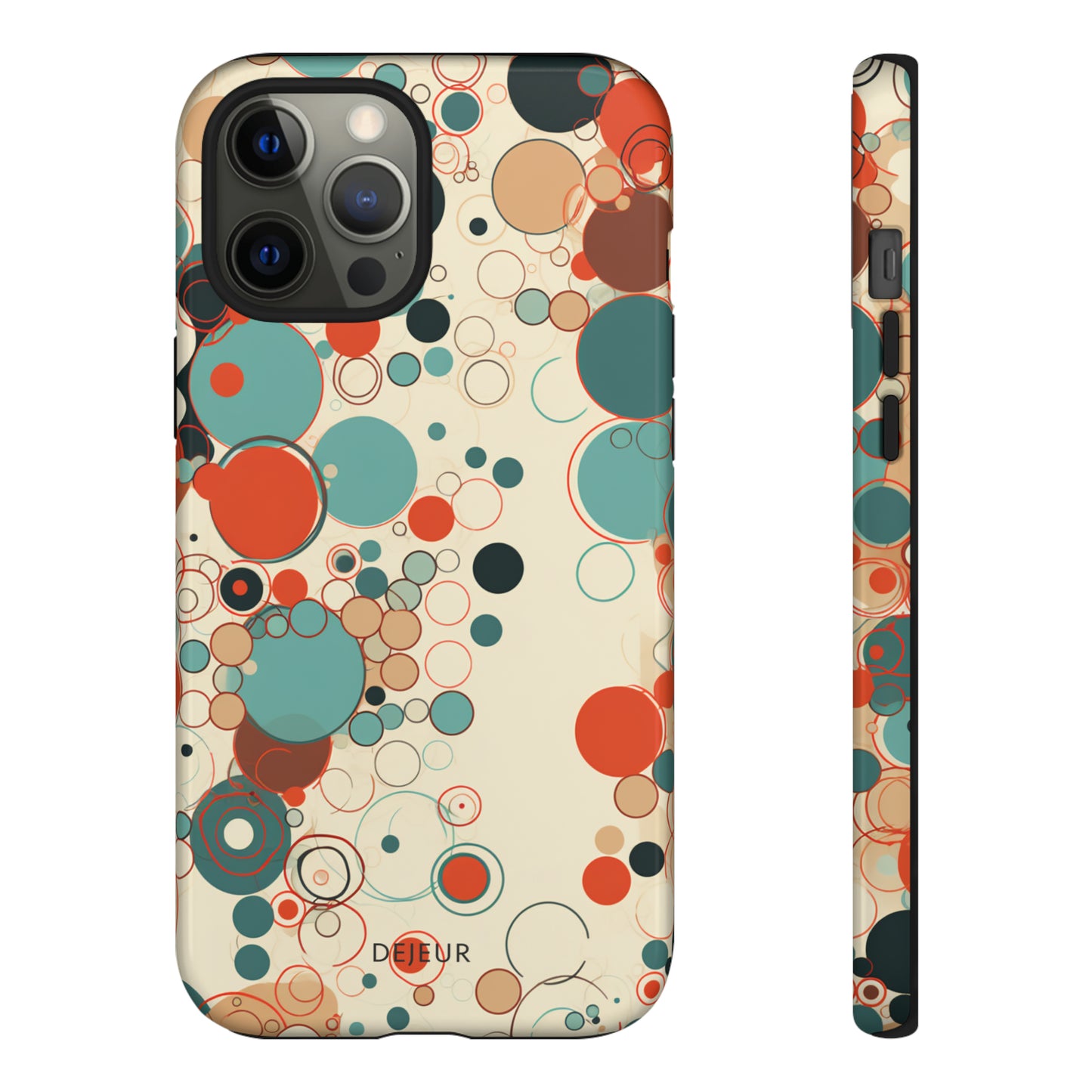 Pastel Line Circles - iPhone Tough Case