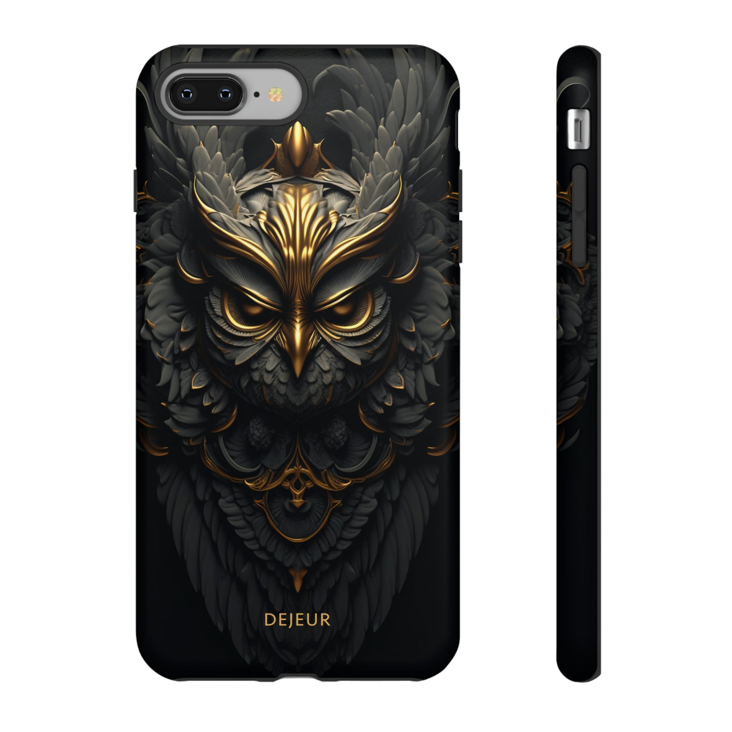 Golden Dark Owl - iPhone Tough Case