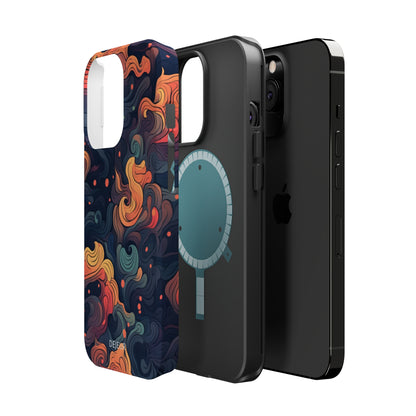 Fox Tail Swirls - iPhone MagSafe Tough Case