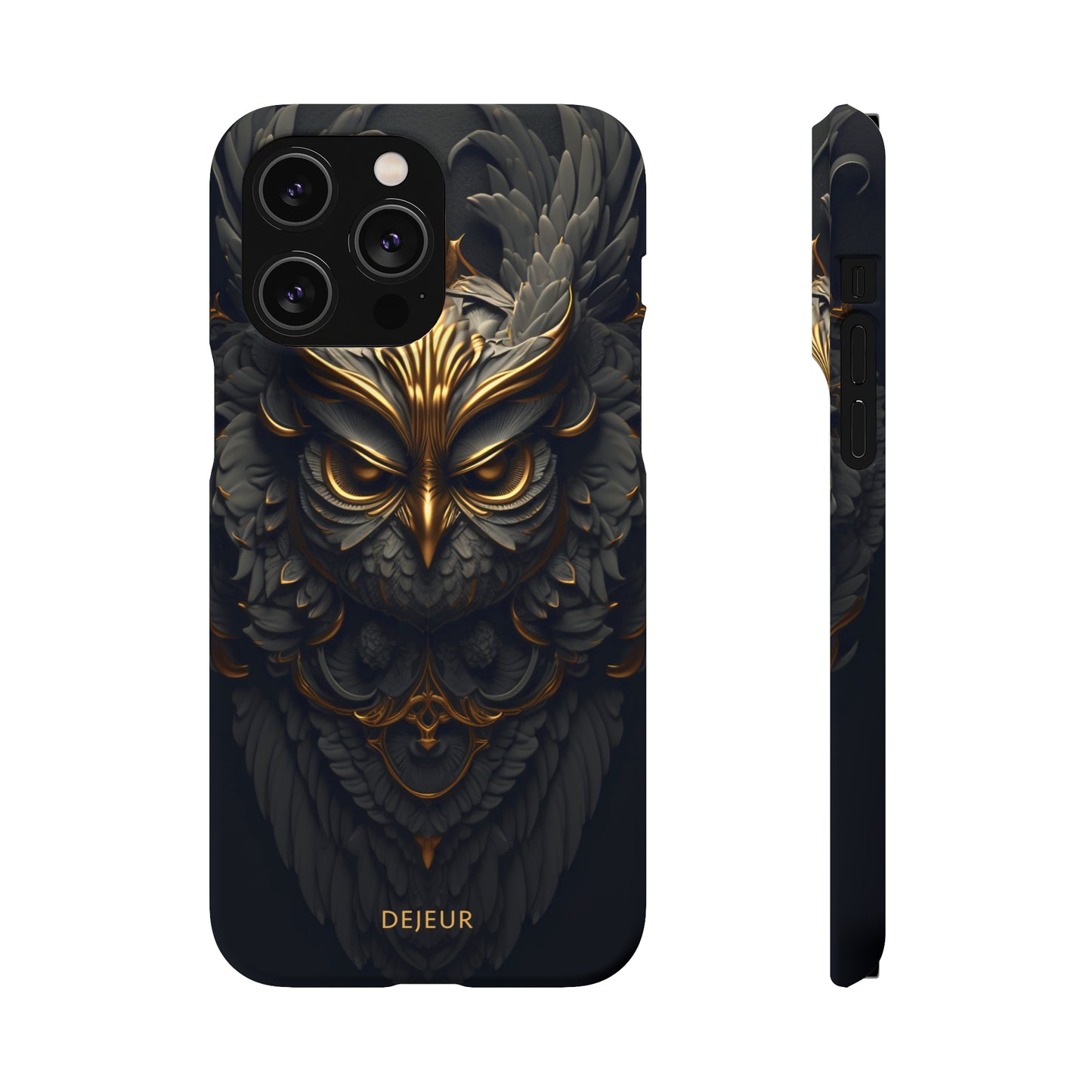 Golden Dark Owl - iPhone Snap Case