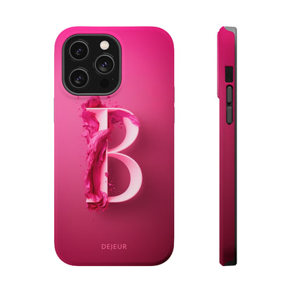 B Hot Pink Splash - iPhone MagSafe Tough Case