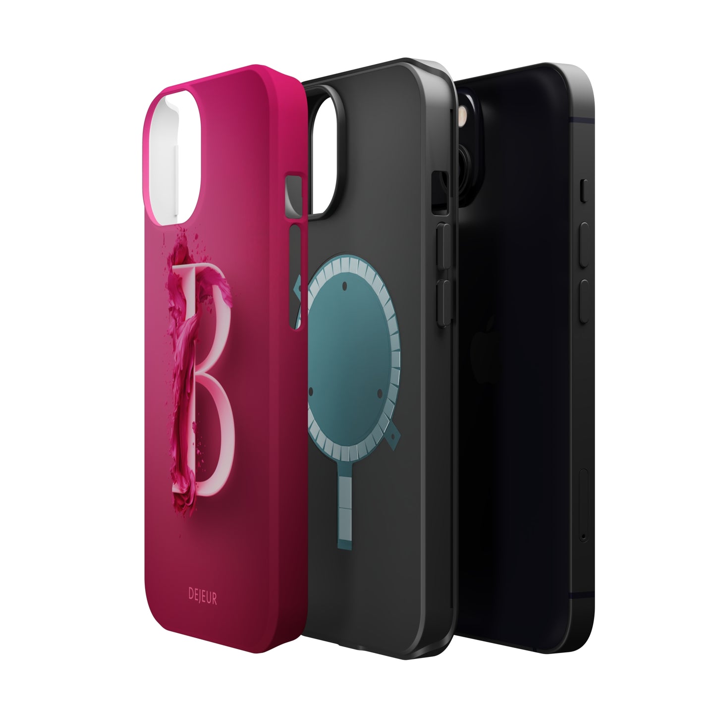 B Hot Pink Splash - iPhone MagSafe Tough Case