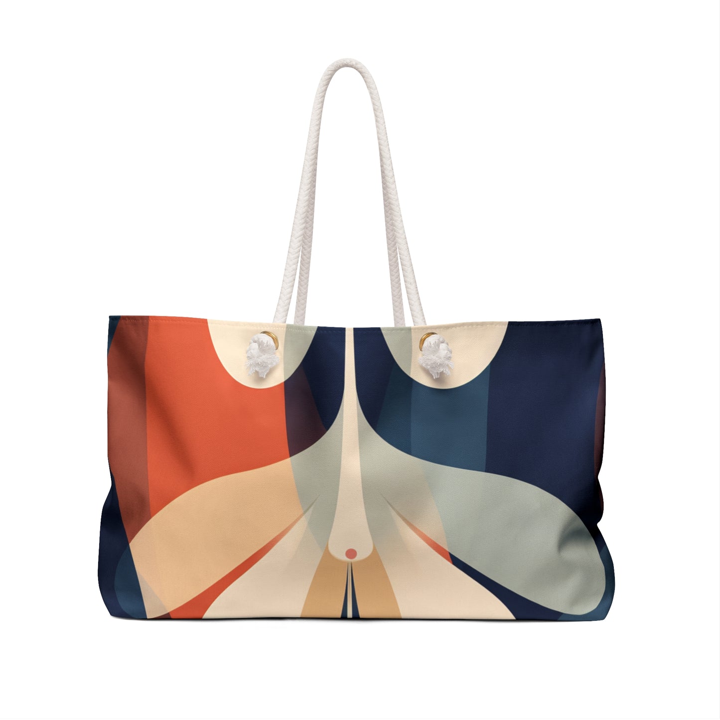 Weekender Tote Bag - Floral Pattern Symmetrical