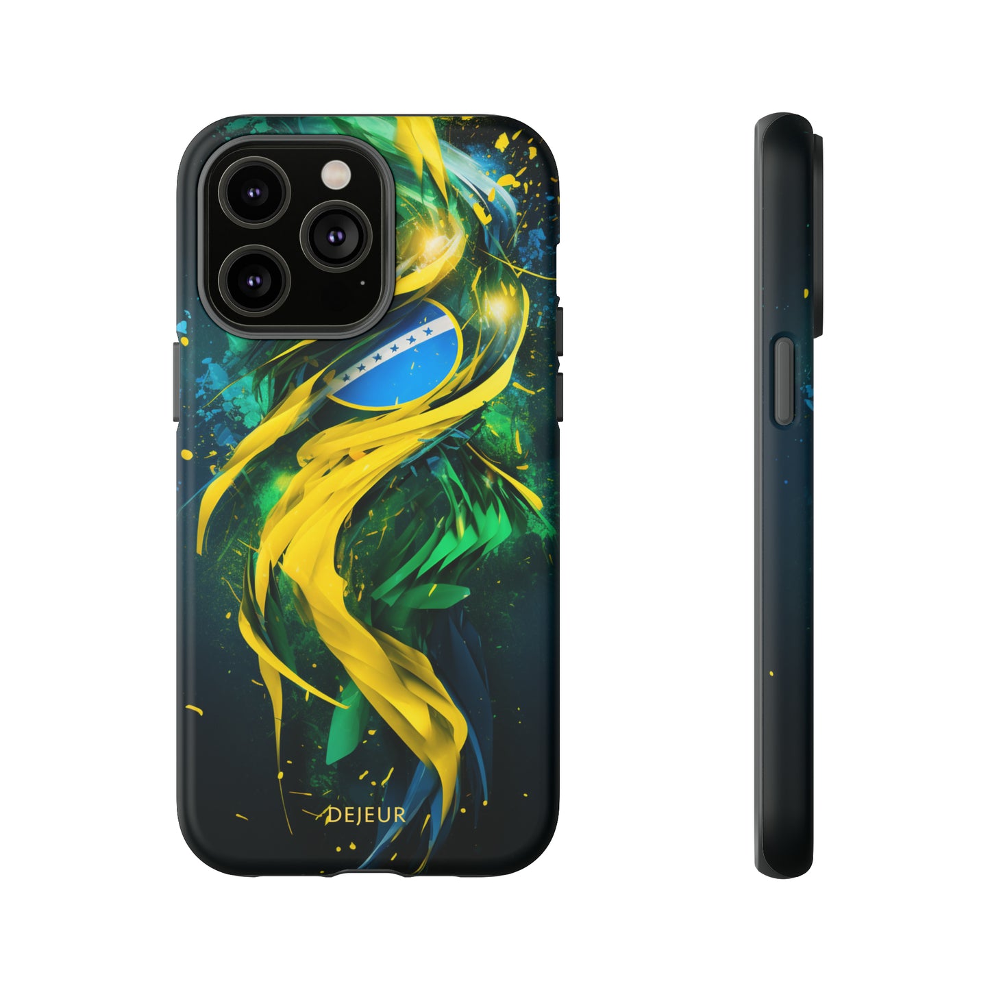 Brazil Splatter Design - iPhone Tough Case