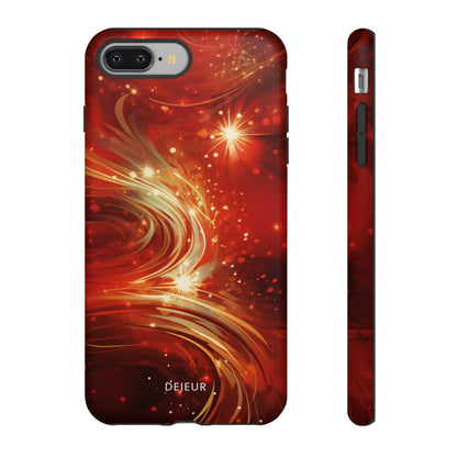 Festive Ruby Swirls  - iPhone Tough Case