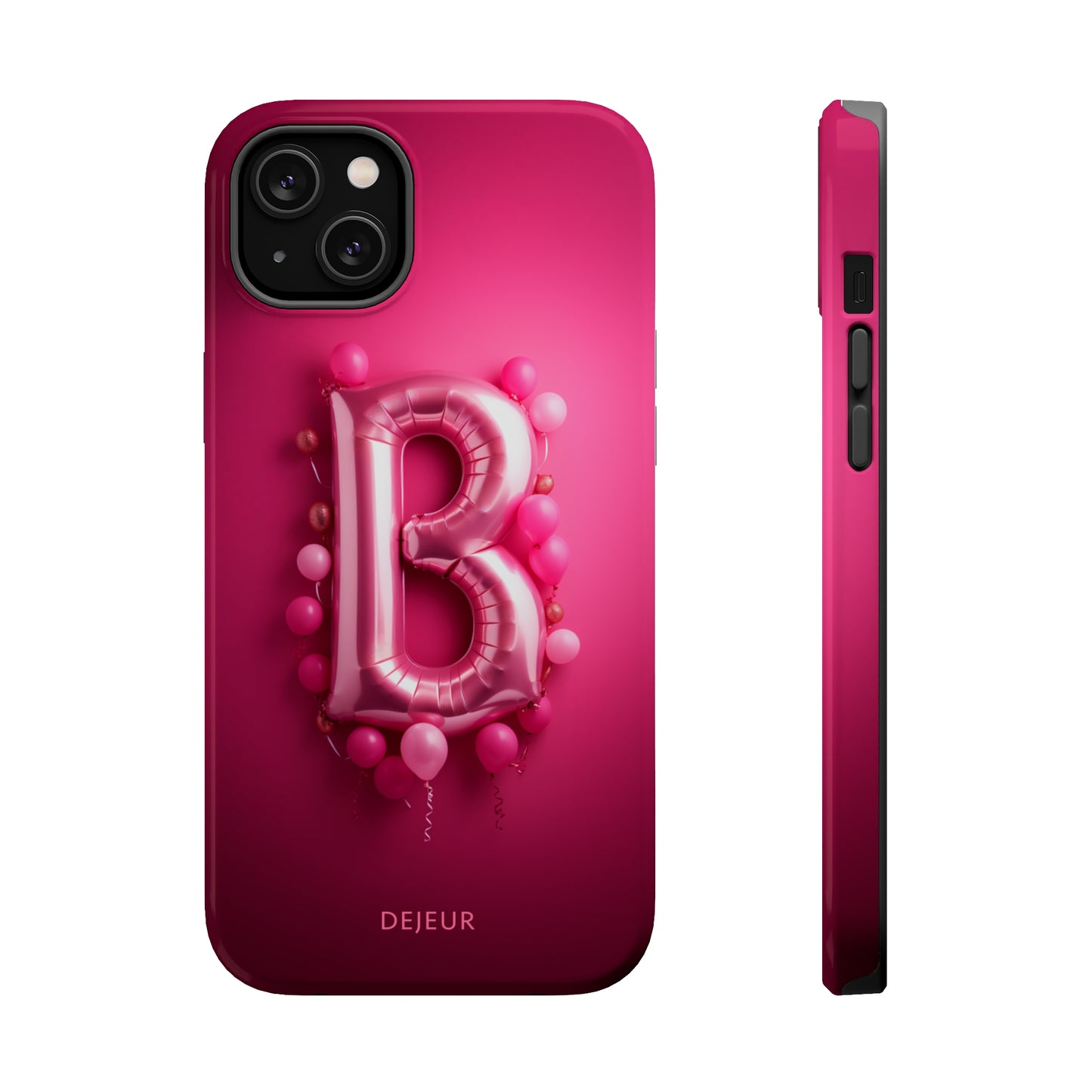 B Magenta Pink Balloons - iPhone MagSafe Tough Case