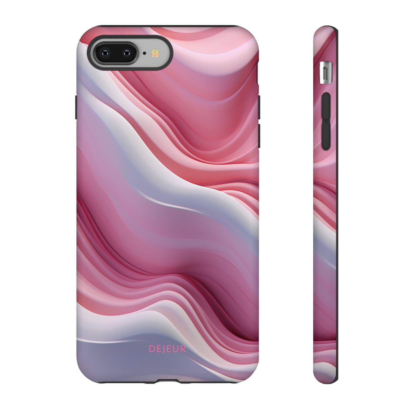 Pink Cream Waves - iPhone Tough Case