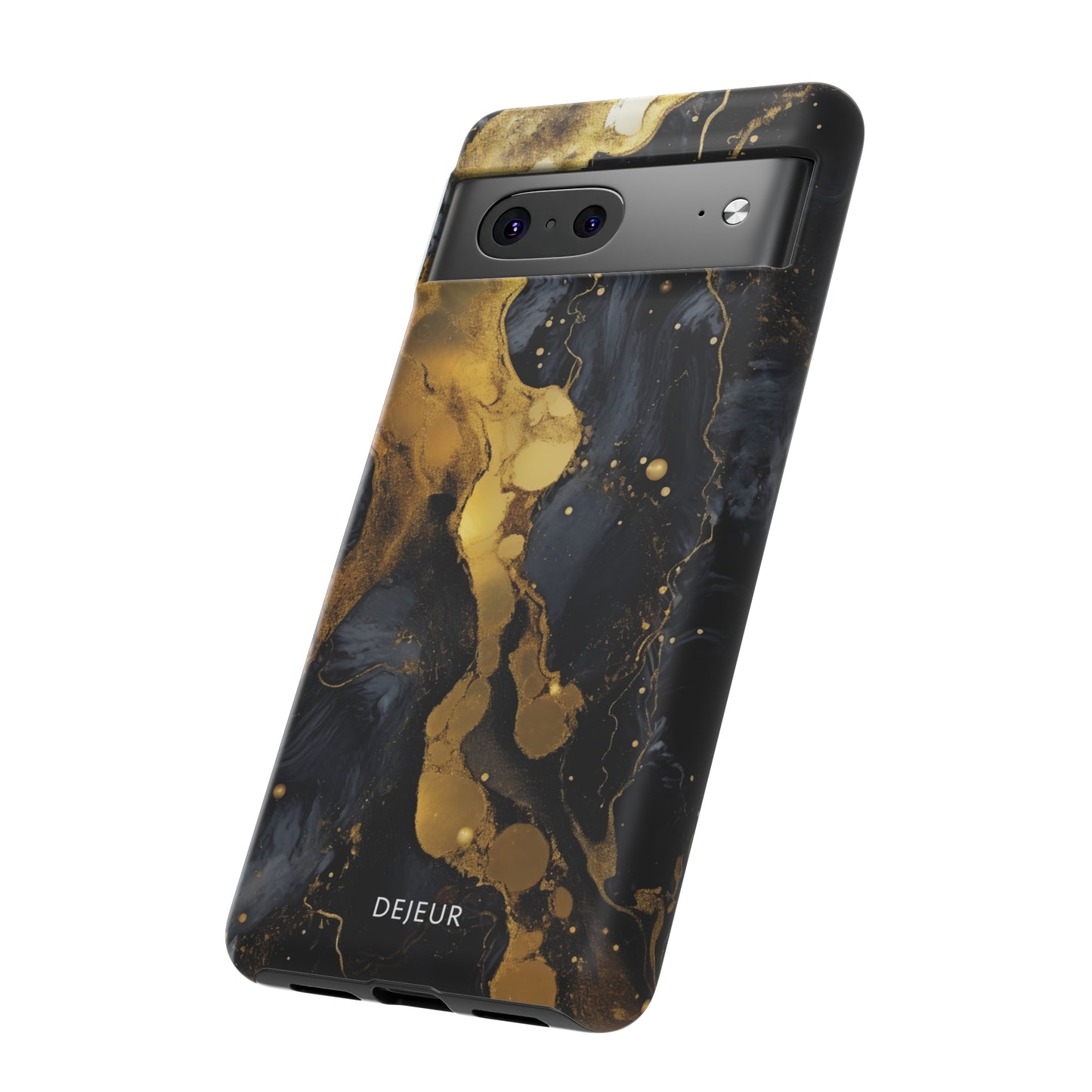 Metallic Gold Dark Marble - Google Pixel Tough Case