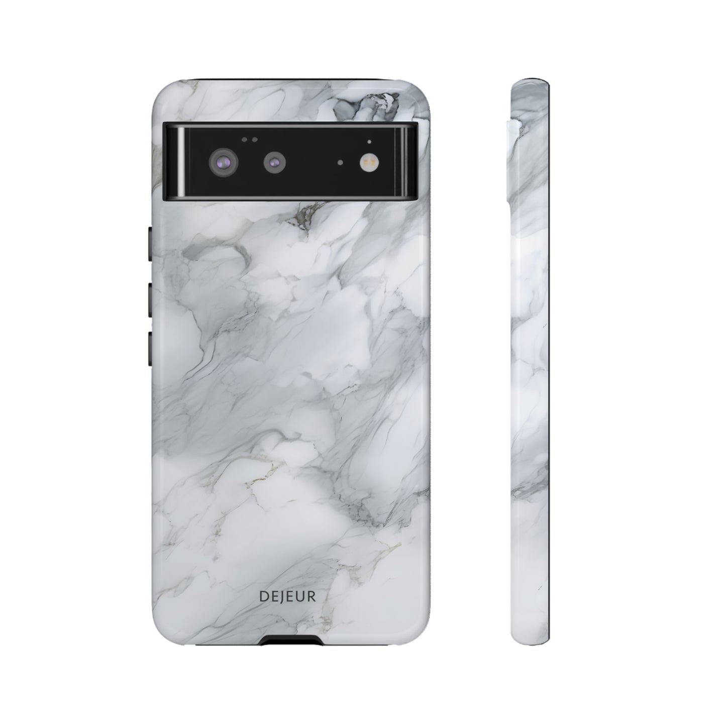 Platinum Silver Marble - Google Pixel Tough Case