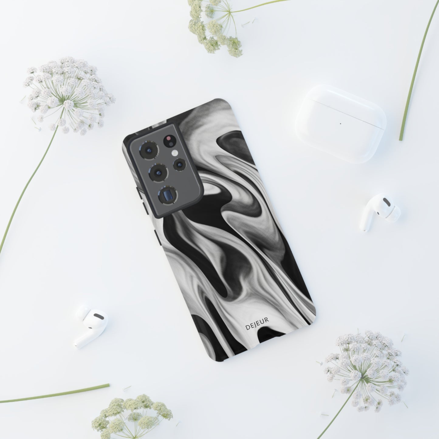 Misty Waves Monochrome - Samsung Galaxy Tough Case