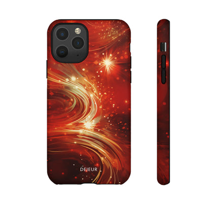 Festive Ruby Swirls  - iPhone Tough Case