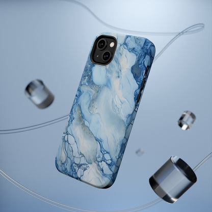 Sky Blue Marble - iPhone MagSafe Tough Case