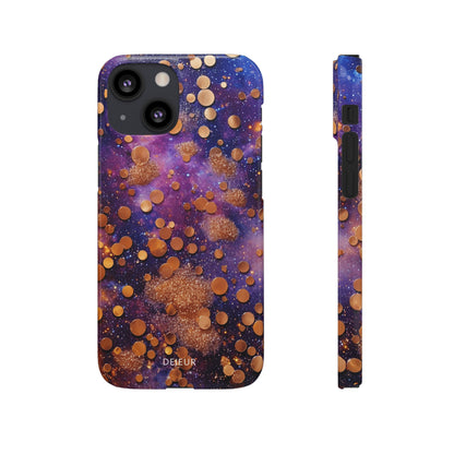 Cosmic Glitter Circles - iPhone Snap Case