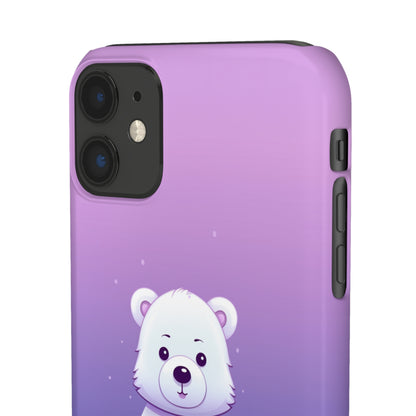 Violet Bear - iPhone Snap Case