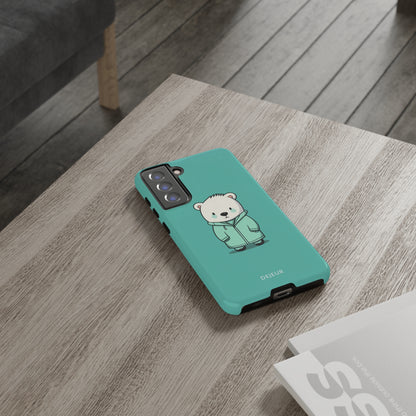 Aqua Coat Bear - Samsung Galaxy Tough Case