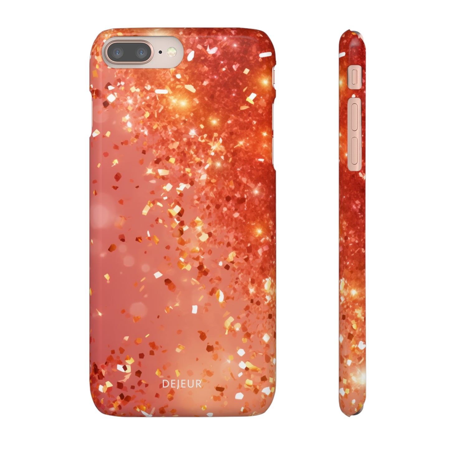 Rose Confetti Glitter - iPhone Snap Case