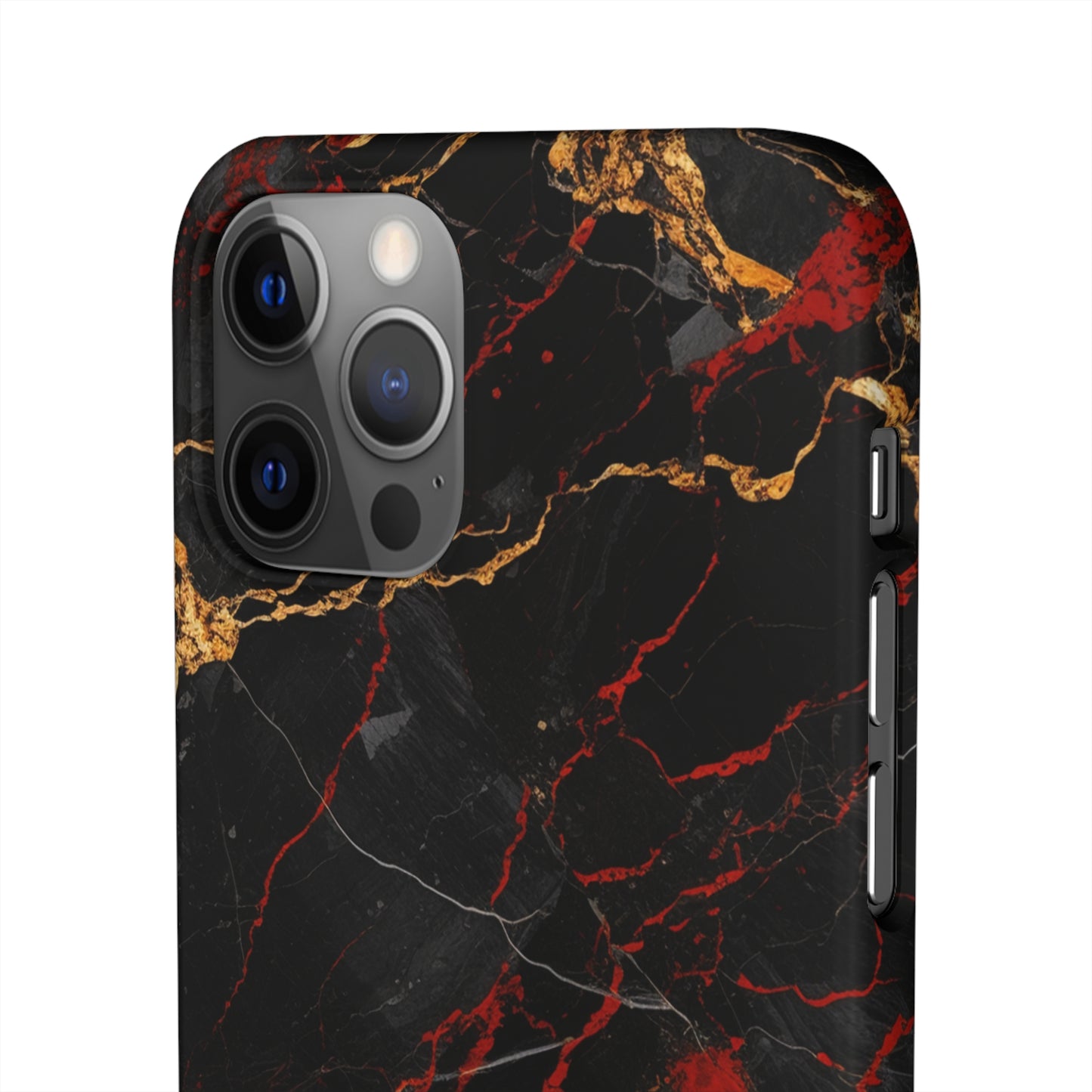 Dark Crimson Marble - iPhone Snap Case