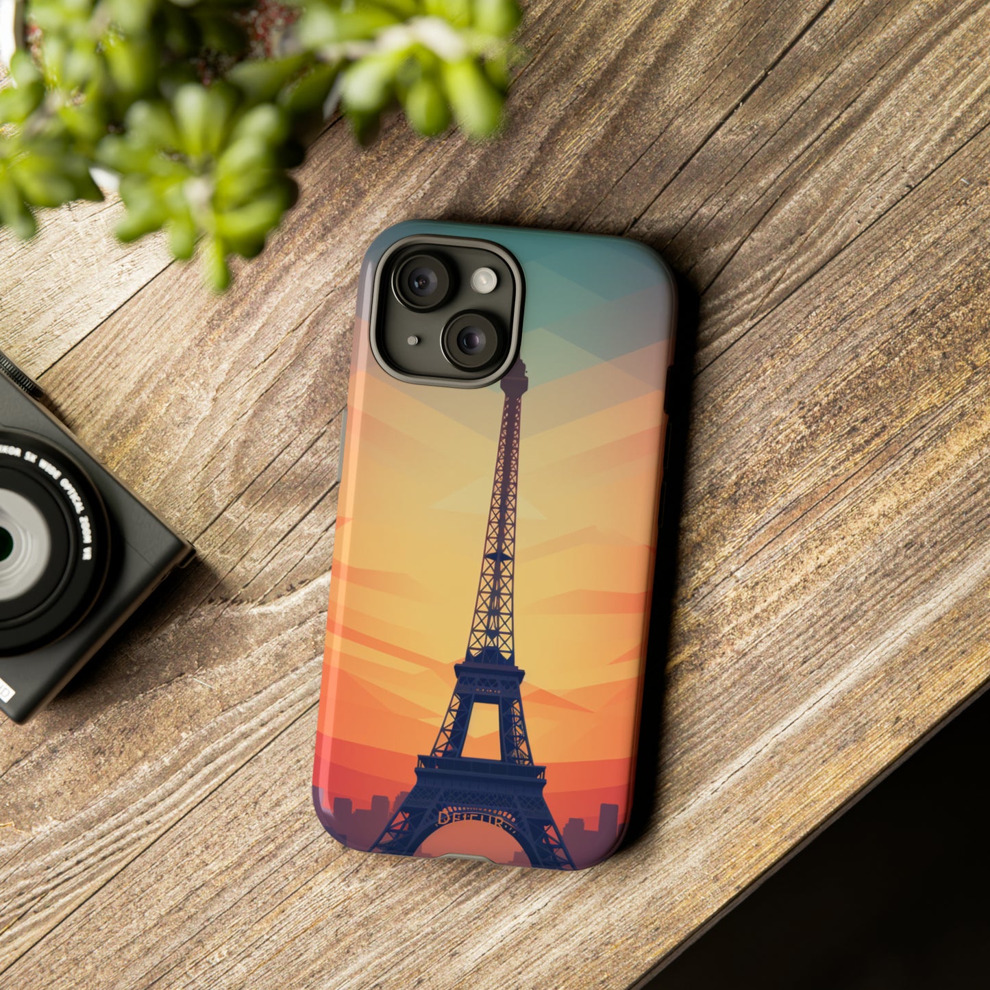 Eiffel Tower Sunset - iPhone Tough Case