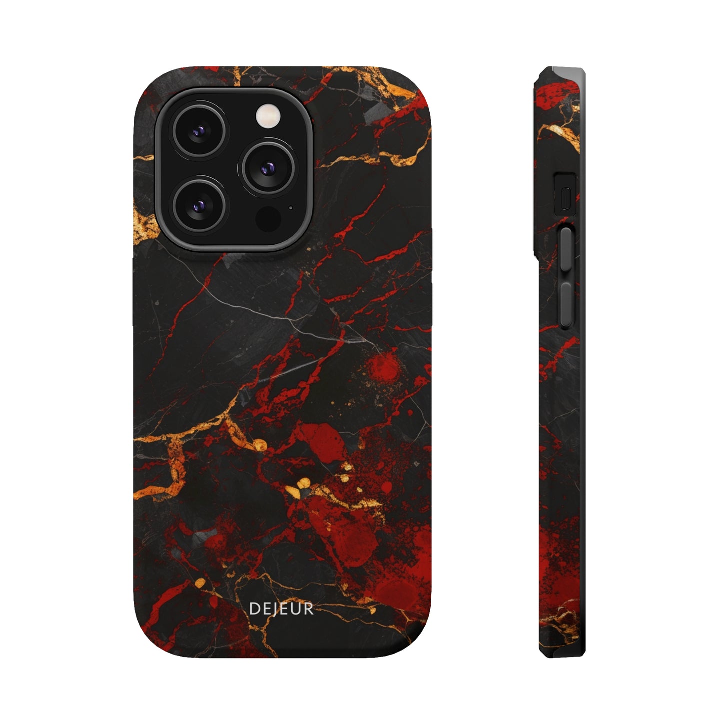 Dark Crimson Marble - iPhone MagSafe Tough Case