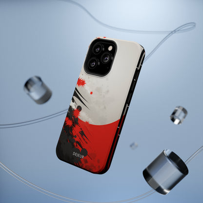 Japanese Abstract Splatter - iPhone MagSafe Tough Case