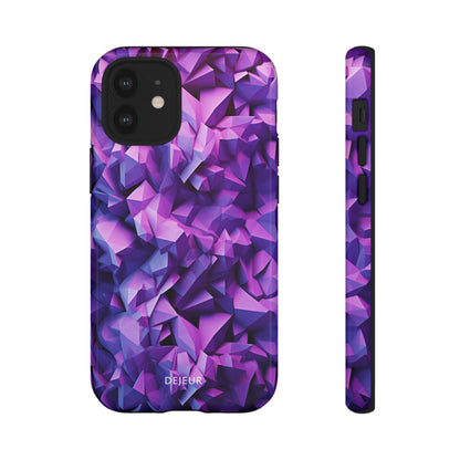 3D Purple Pattern - iPhone Tough Case