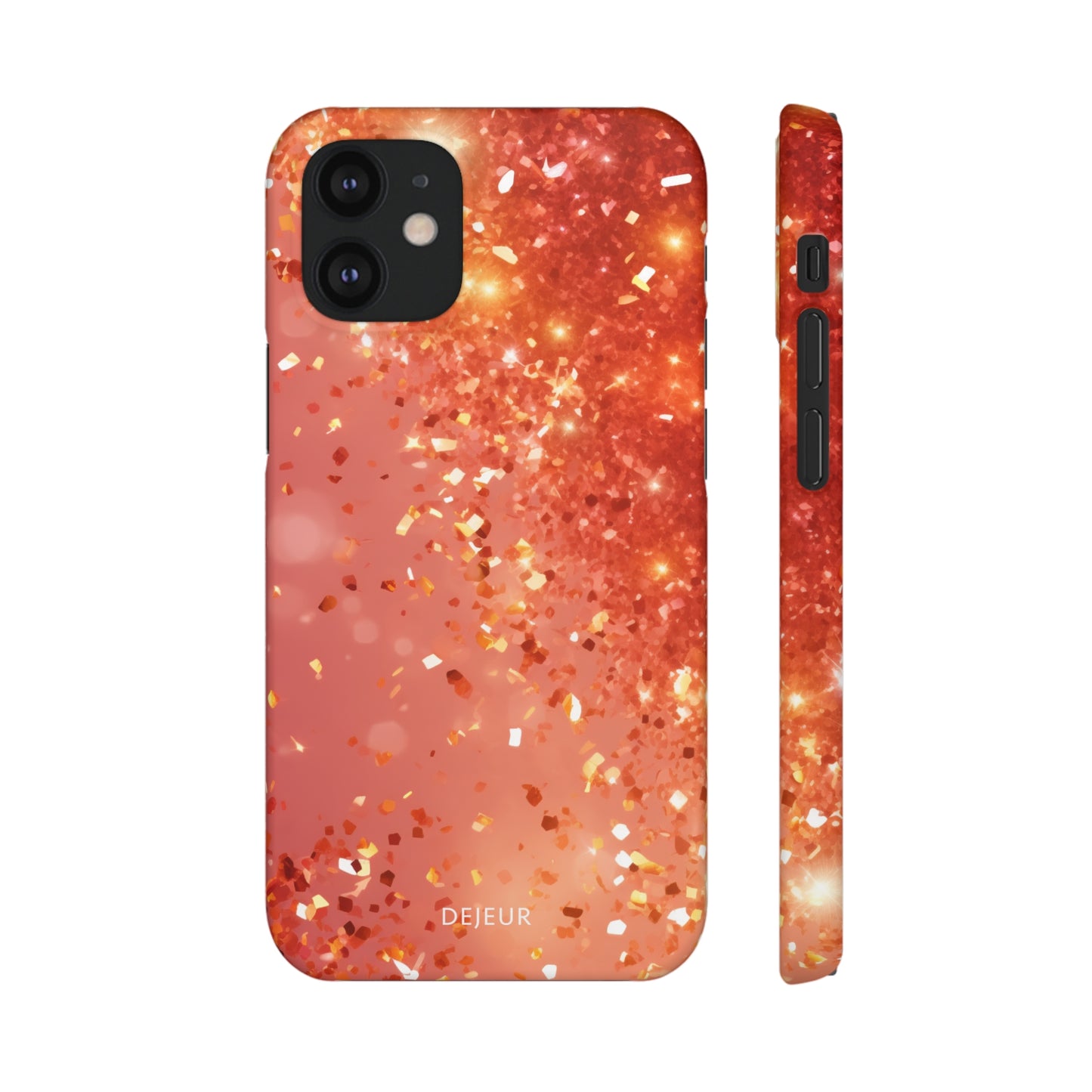 Rose Confetti Glitter - iPhone Snap Case