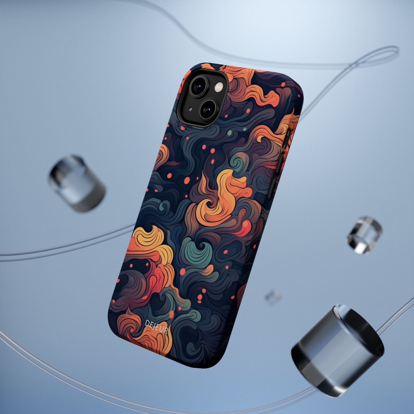 Fox Tail Swirls - iPhone MagSafe Tough Case