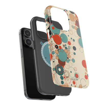 Pastel Line Circles - iPhone MagSafe Tough Case