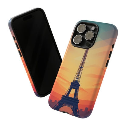 Eiffel Tower Sunset - iPhone Tough Case