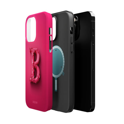 B Hot Pink - iPhone MagSafe Tough Case