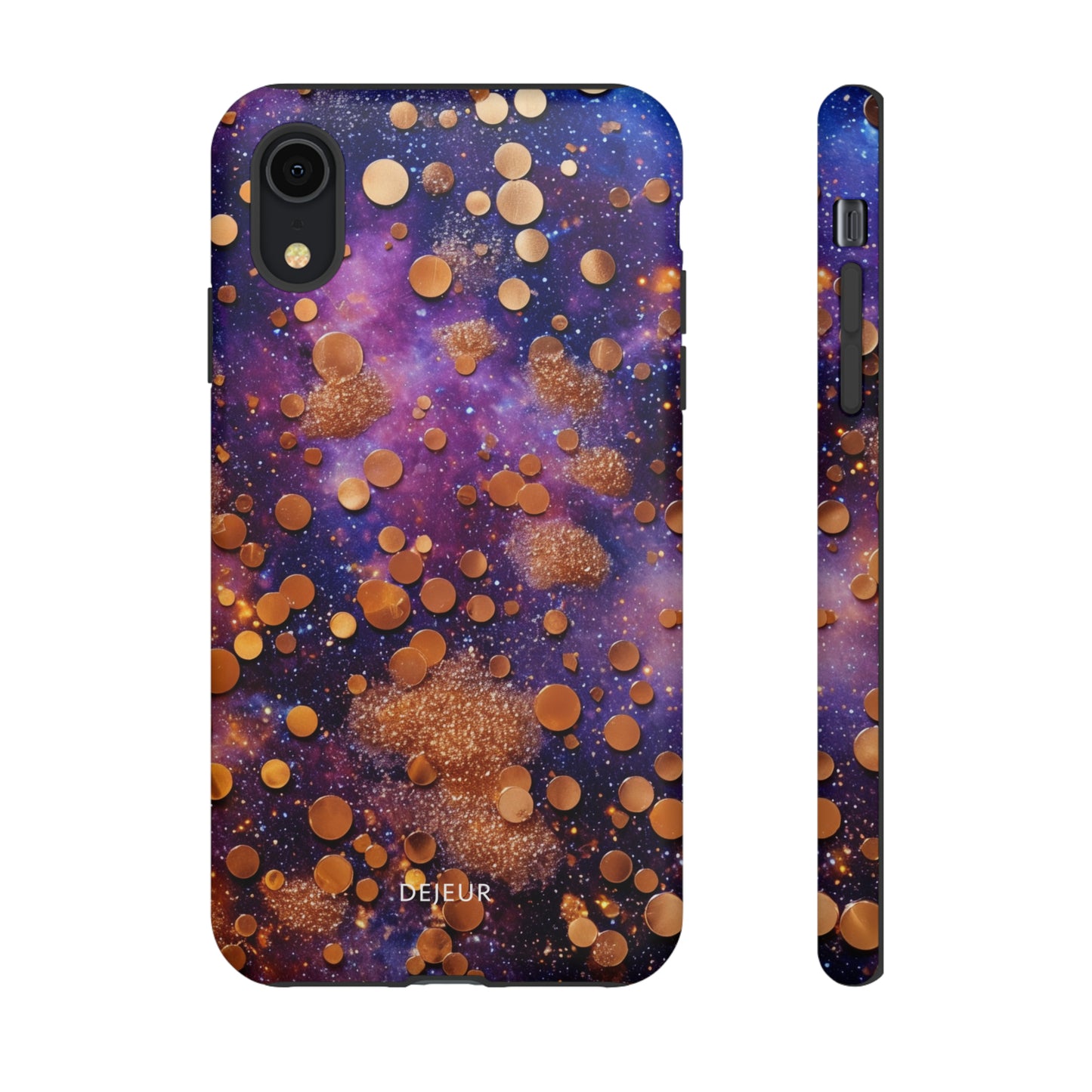 Cosmic Glitter Circles - iPhone Tough Case