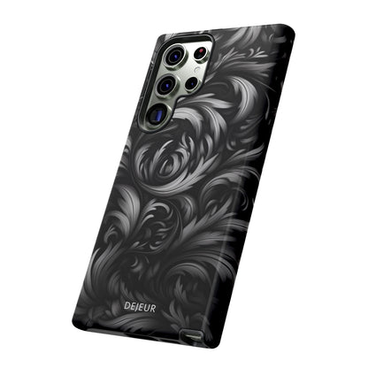 Dark Grey Floral - Samsung Galaxy Tough Case