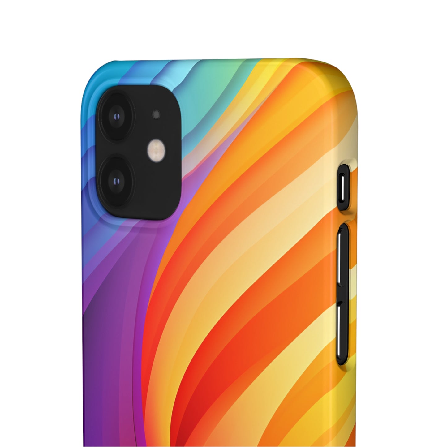 Rainbow Waves - iPhone Snap Case