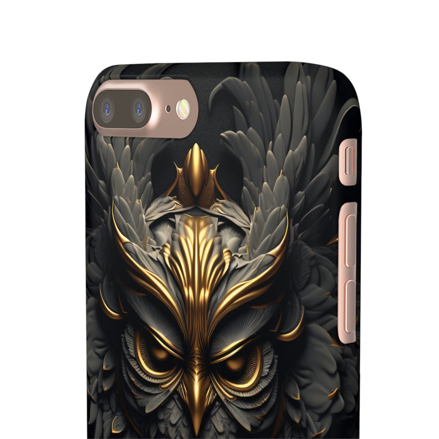 Golden Dark Owl - iPhone Snap Case