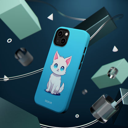 Blue Eyed Cutey Cat - iPhone MagSafe Tough Case