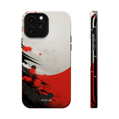 Japanese Abstract Splatter - iPhone MagSafe Tough Case