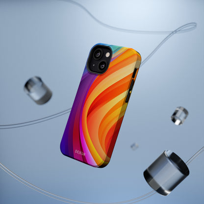 Rainbow Waves - iPhone MagSafe Tough Case