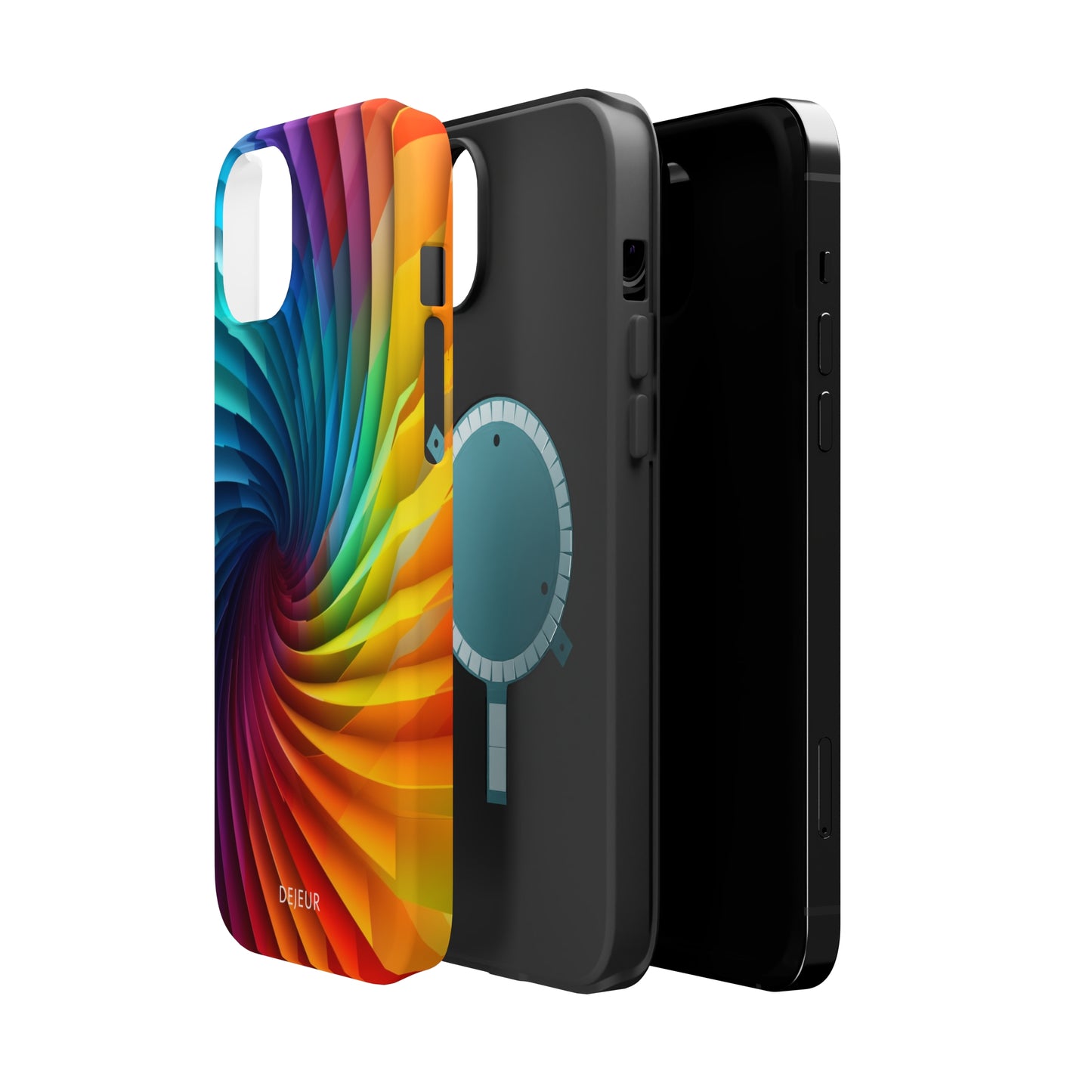 Rainbow Spiral - iPhone MagSafe Tough Case