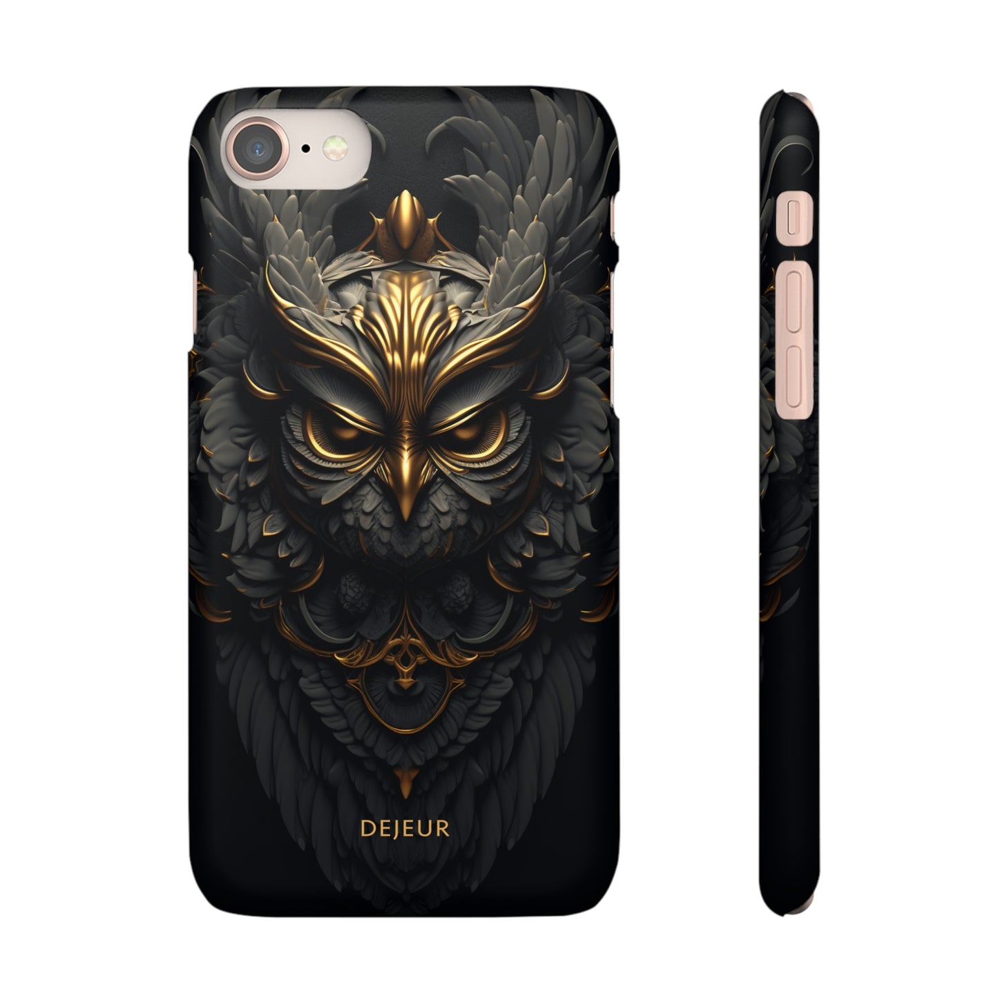 Golden Dark Owl - iPhone Snap Case