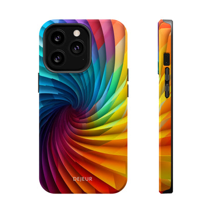 Rainbow Spiral - iPhone MagSafe Tough Case