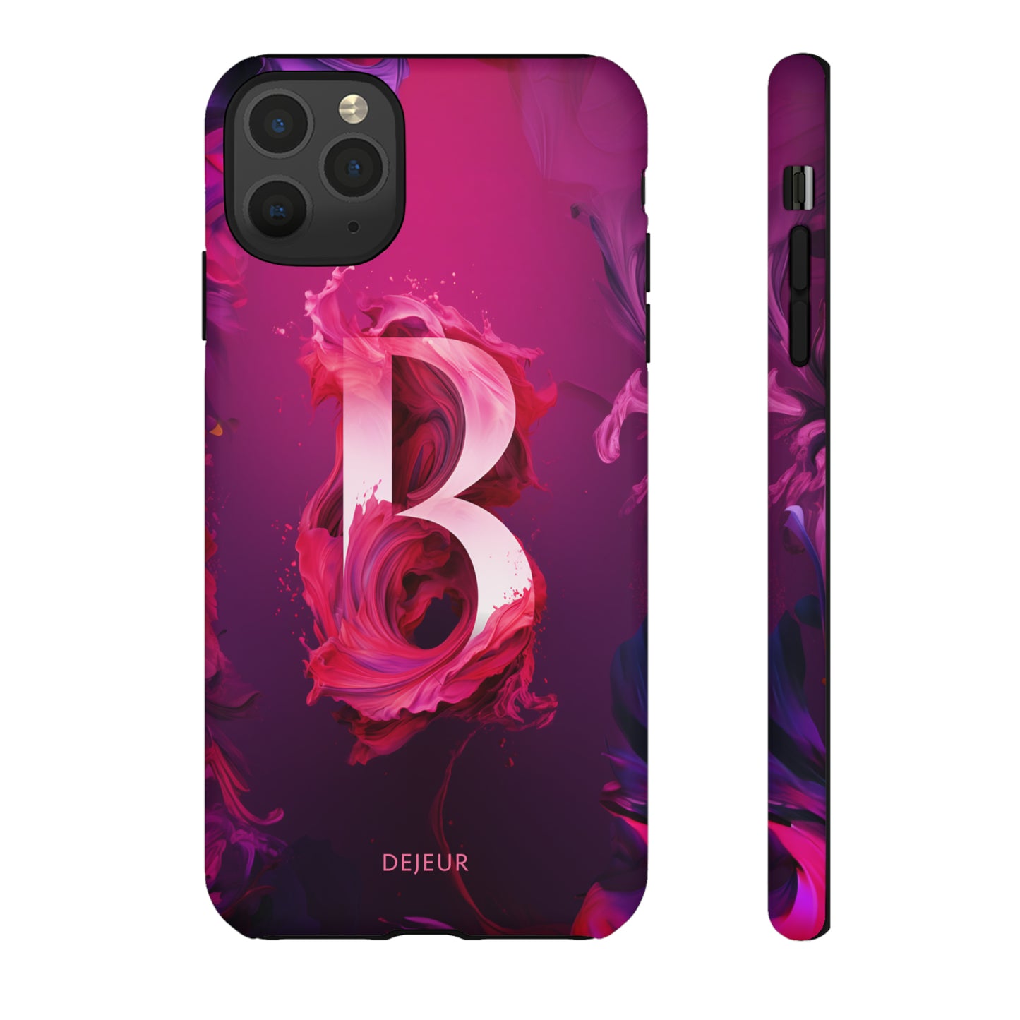 B Pink Splash - iPhone Tough Case