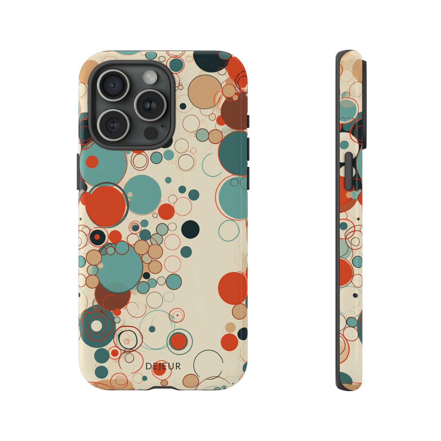 Pastel Line Circles - iPhone Tough Case